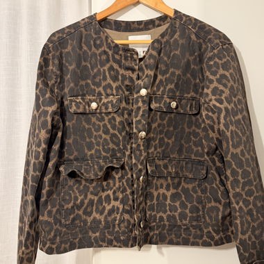 Leopardenmuster-Jacke