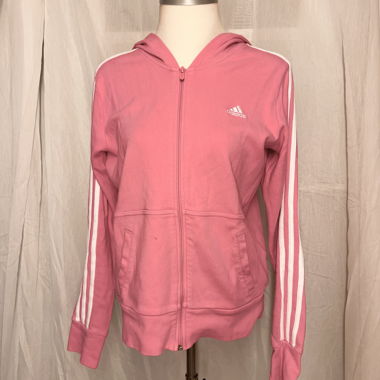 Felpa Adidas con zip rosa