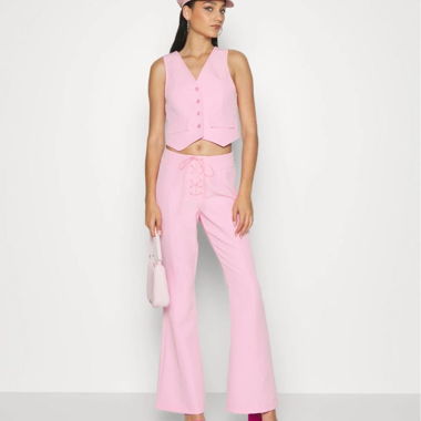 SOMETHINGNEW RUTH FLARE PANTS BAR - pantaloni in tessuto