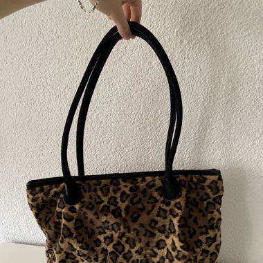 Vintage Leopard Fur Bag
