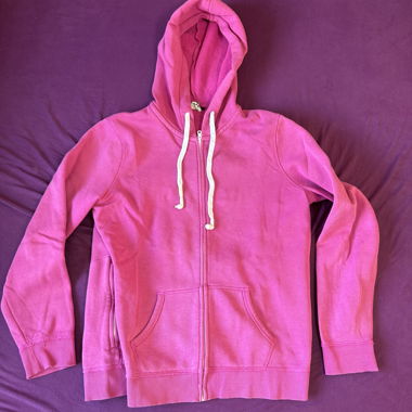 Giacca con cappuccio rosa