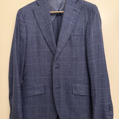 Checked blazer crafted from Loro Piana fabric