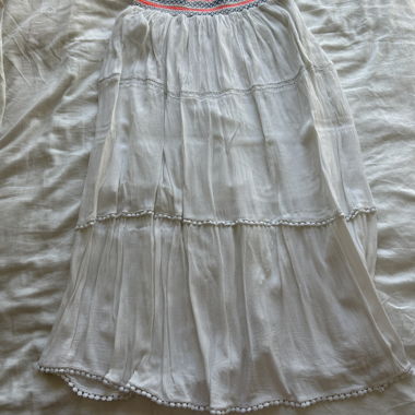 Jupe blanche bohème