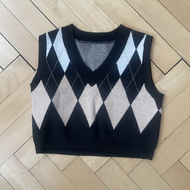 Argyle Strickweste