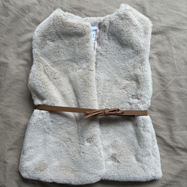 Faux Fur Belted Vest