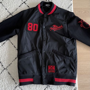 The Hundreds black varsity jacket S