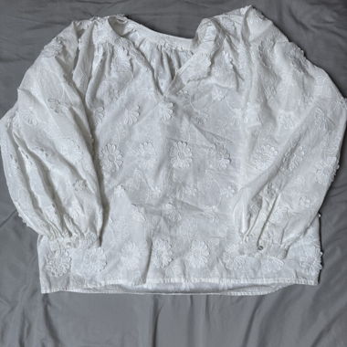 White embroidered blouse