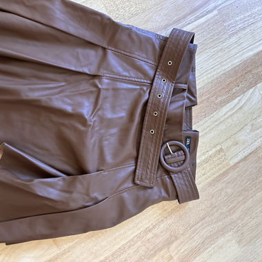 Zara Rock aus braunem Kunstleder