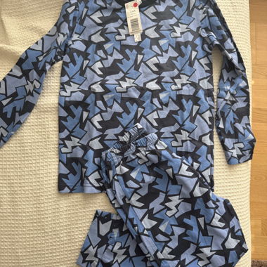 Blue Boys' Set with Pattern