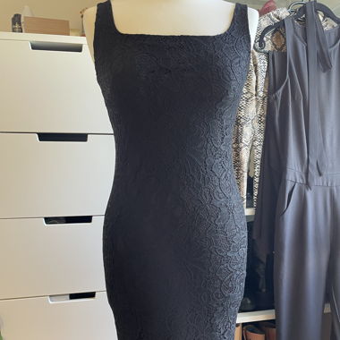 Black lace dress - size 36  