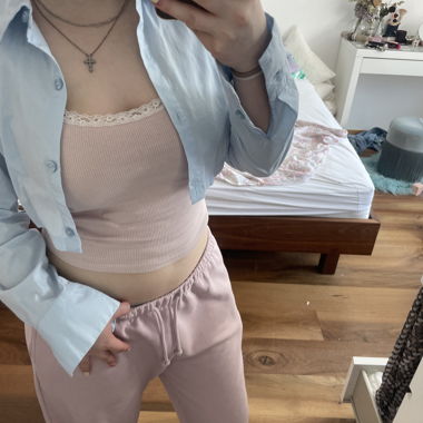 Chemise H&M bleu clair