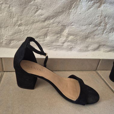 Black Heeled Sandals