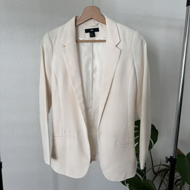 Elegante blazer beige di H&M, taglia XS-S