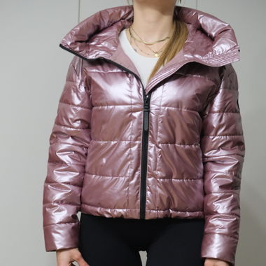 Rosa Metallic Jacke