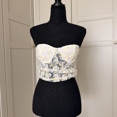 Top bandeau fleuri Zara