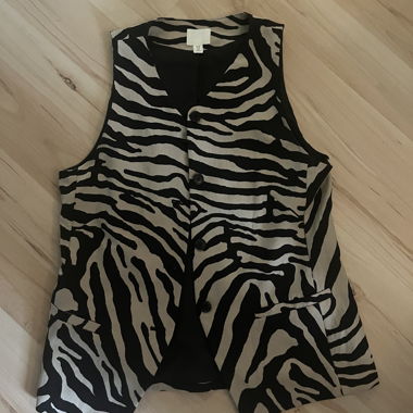 Gilet à motif zébré