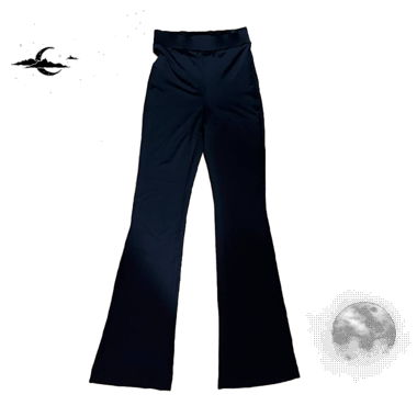 Elastic Flared Stretch Pants