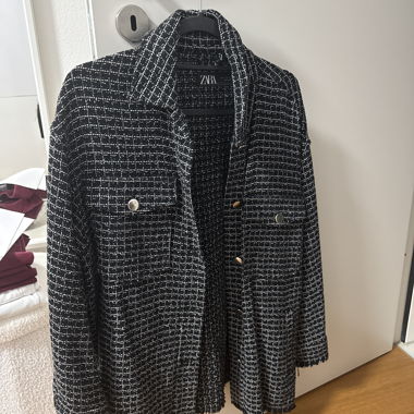 Veste Bouclé ZARA noire