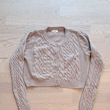 Tally Weijl cropped Strickjacke braun