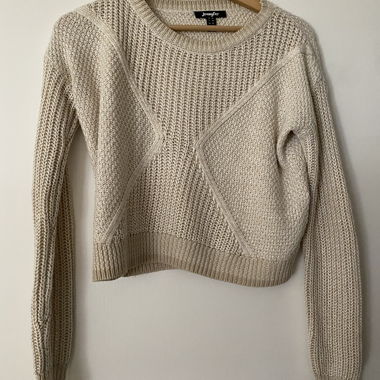 Beige knit sweater