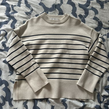 Maglione in maglia Zara a righe