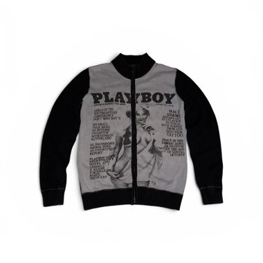 Cardigan Vintage Playboy original à fermeture éclair
