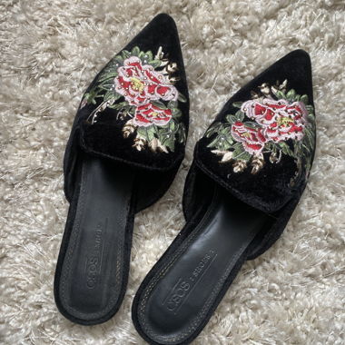 ASOS Mules with Embroidery