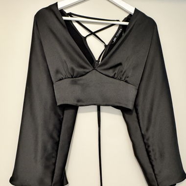 Crop top manches larges avec laçage Taille XS