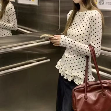 Polka dot top