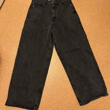 Scuffers - PANTALONI JUMBO NERO SLAVATO