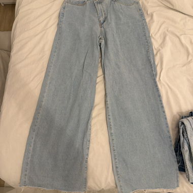 Jeans wide a vita alta