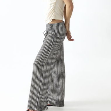 Pantaloni avvolgenti a righe