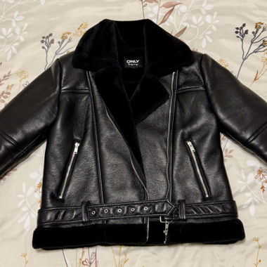 ONLY Black Faux Leather Jacket