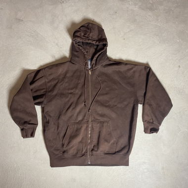 Felpa oversize con zip Brown Brandy Melville