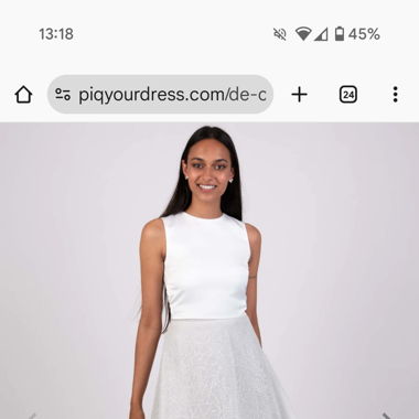 PIQYOURDRESS Rock Glitzersilber