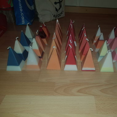 Selbstgemachte Kerzen