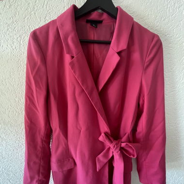 Robe blazer rose 