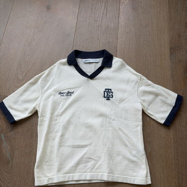 Polo en maille gaufrée
