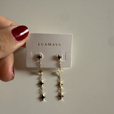 Boucles d’oreilles étoiles dorées