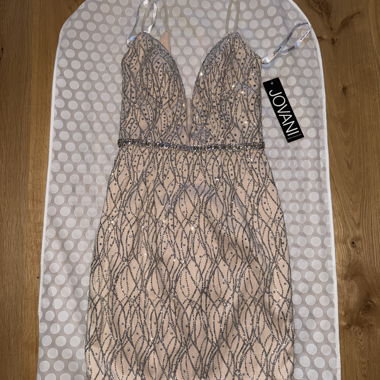 Jovani Abendkleid nude