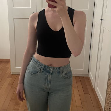 Top nero Stradivarius