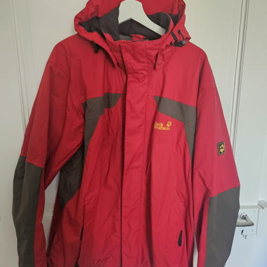 Giacca da pioggia Jack Wolfskin rossa Taglia L