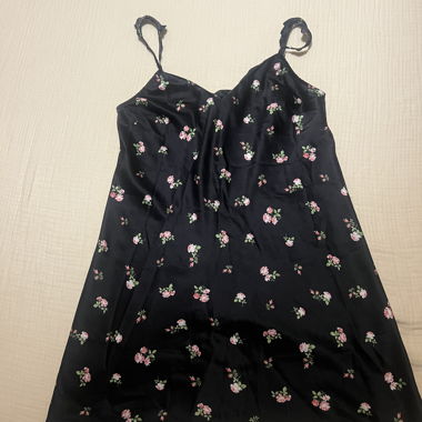 Black Floral Nightdress