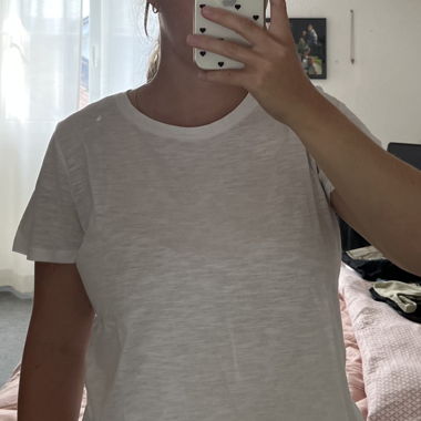 t-shirt basique blanc, aérien
