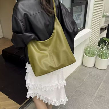 Olive green handbag