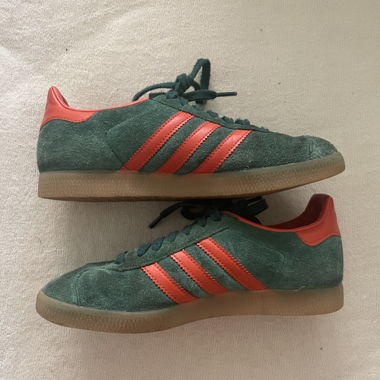 Green-orange Adidas Gazelle