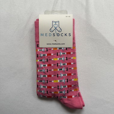 MedSocks bunte Socken pink 35-40