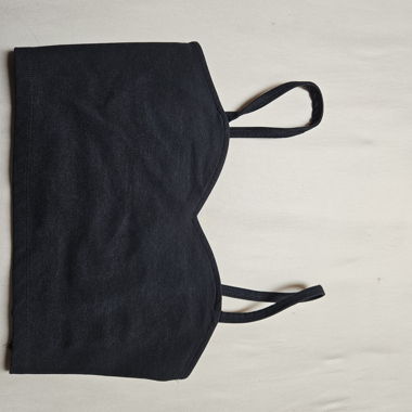 Top bustier noir