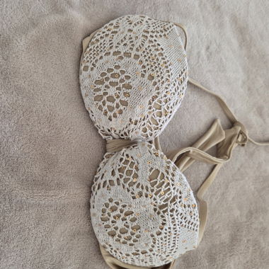 Haut de bikini crochet paillettes