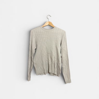 Maglione in maglia beige